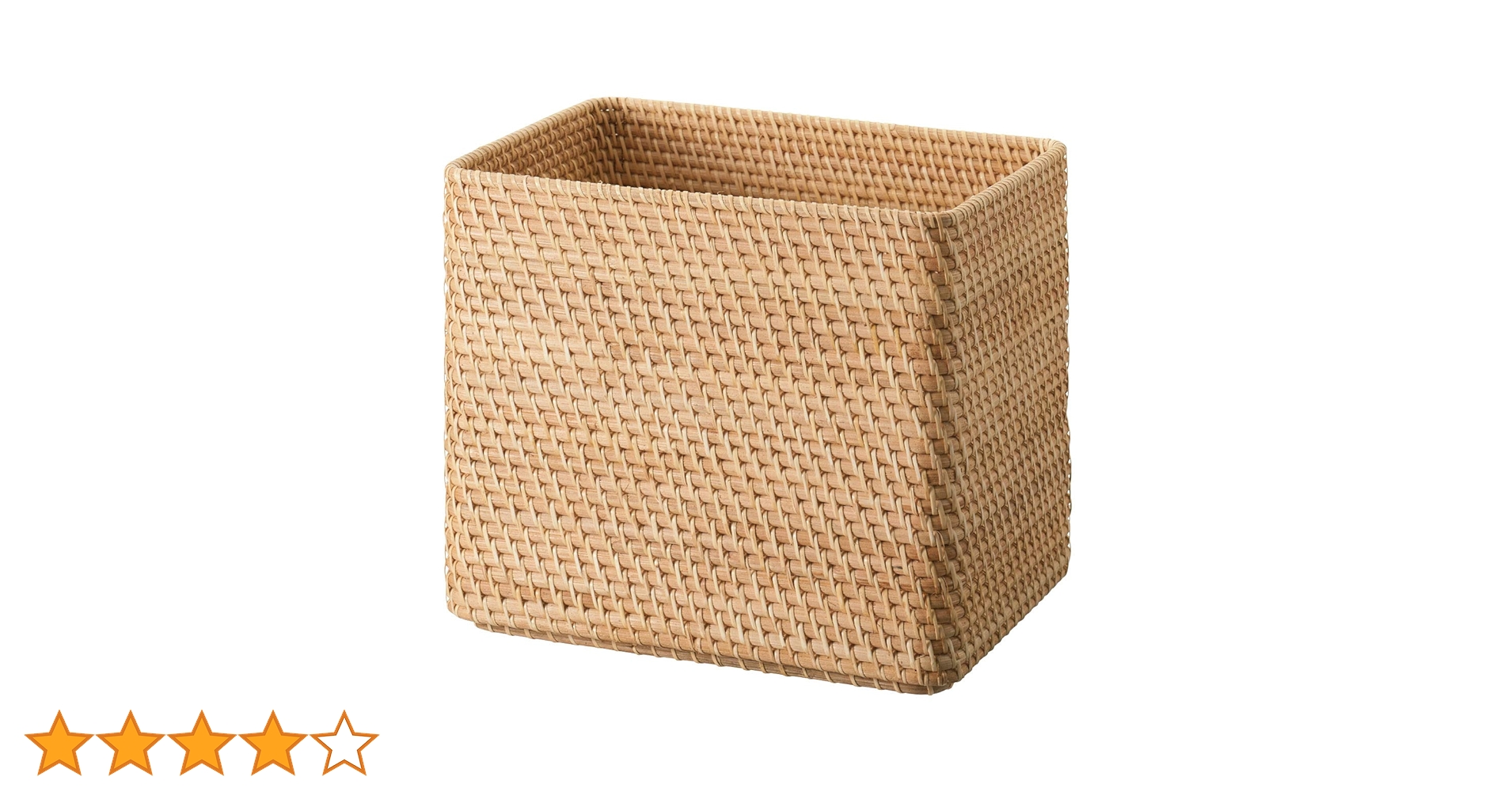 Amazon.co.jp: 無印良品 重なるラタン長方形バスケット・特大 (V)約幅